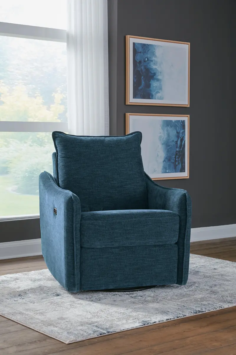 Mcburg Swivel Power Recliner With Usb Port 1
