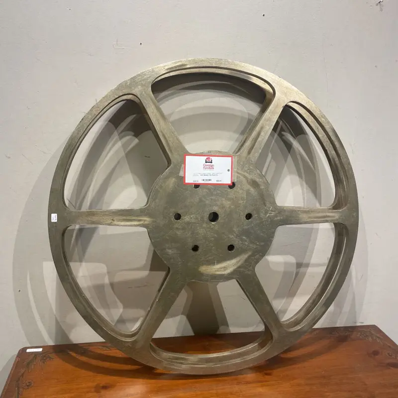 Medium-Scale Vintage Film Reel Decorative Sculpture 1