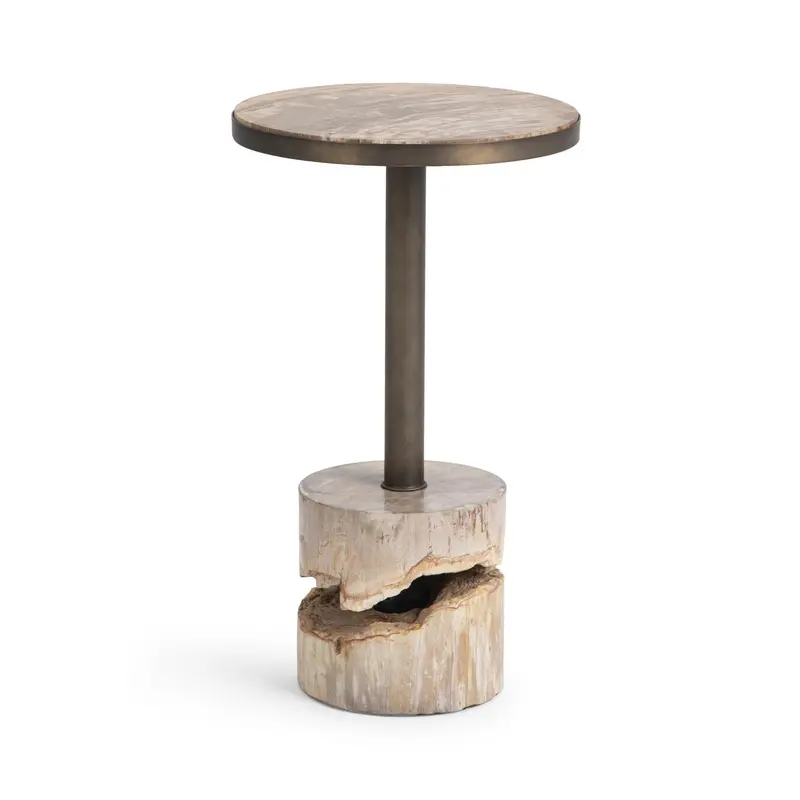Melia Contemporary Round Accent Table 1