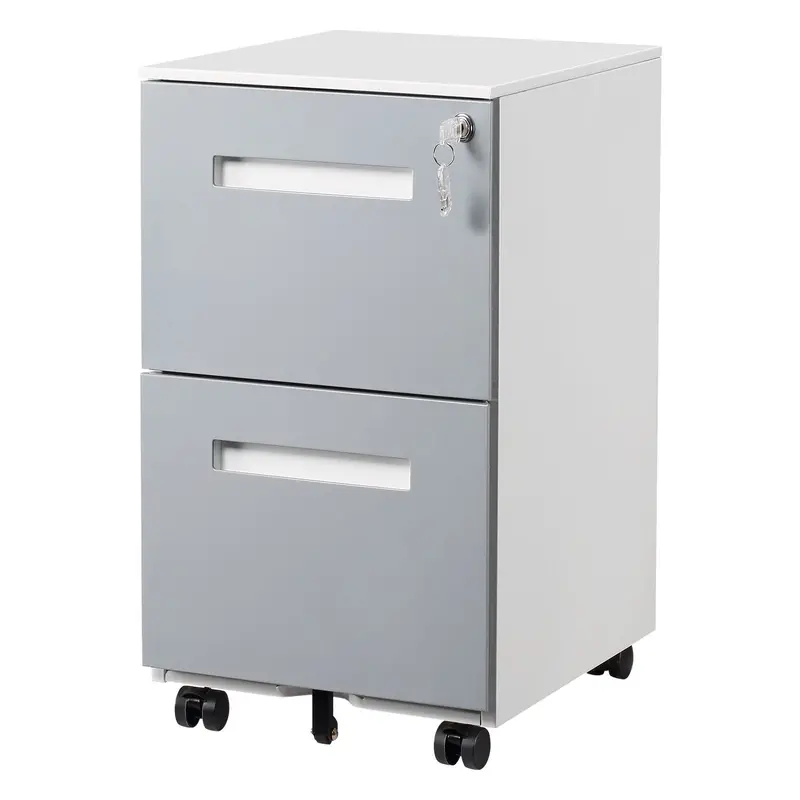 Mobile Locking File Cabinet With Five Casters – Letter And A4 Compatible 1