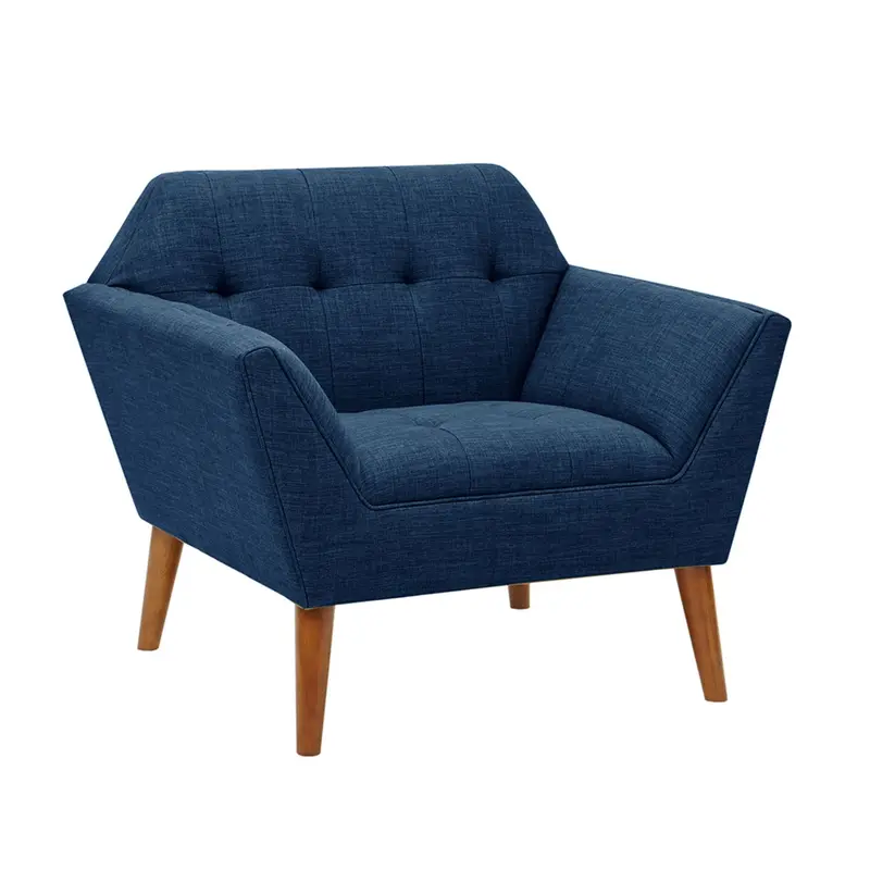 Modern Button-Tufted Lounge Armchair 6