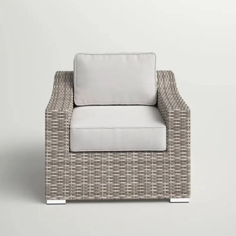 Modern Patio Chair With Removable Cushions 1