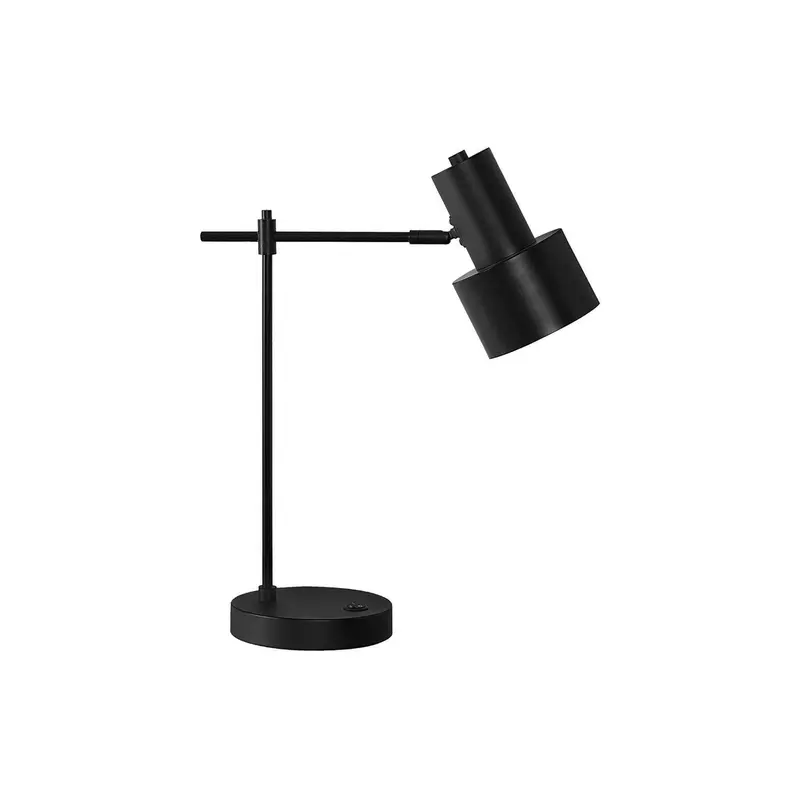 Modern Table Lamp With Built-In Usb Port – Black Finish 1