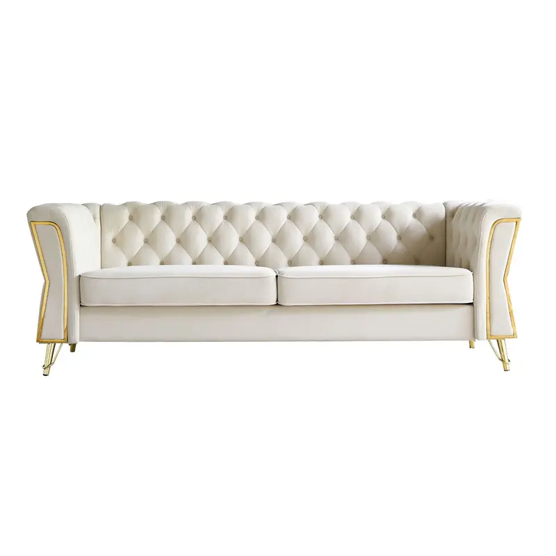 Modern Tufted Sofa – Stylish Living Room Seating Solution 1