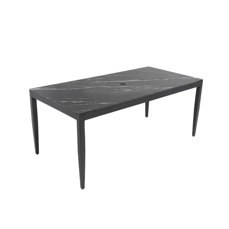 Modern Weatherproof Patio Dining Table – Tapered Legs, Rust-Resistant Finish 1