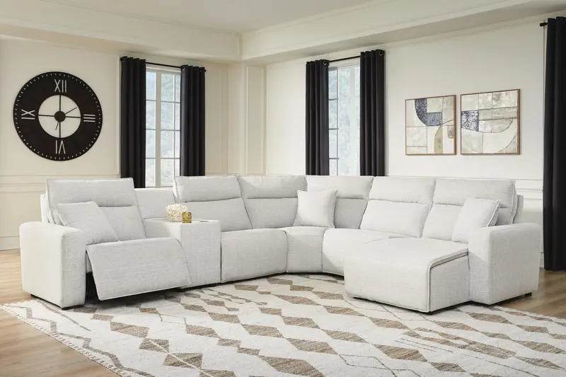 Modmax Ii 6-Piece Powered Sectional With Chaise And Media Console 1