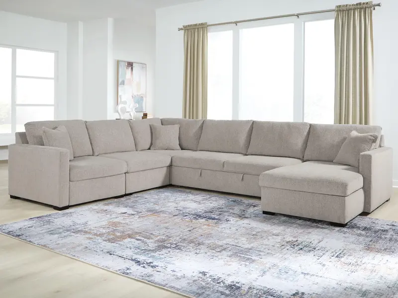Modmax Luxe 5-Piece Modular Sectional With Chaise And Integrated Sleeper 1