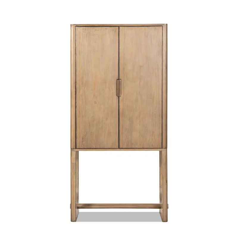 Nolan Brown Bar Cabinet With Integrated Wine Storage 1