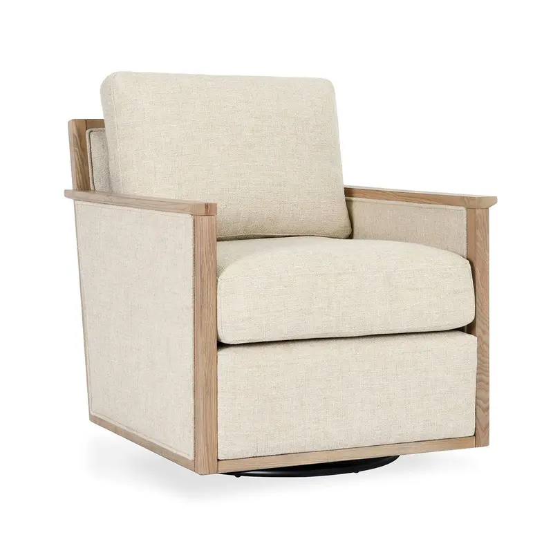 Norman 360-Degree Swivel Accent Chair 1