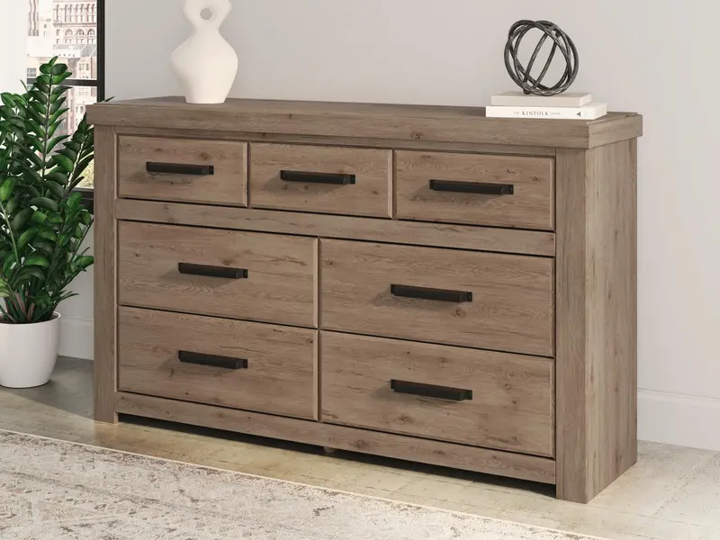 Oliandon Seven-Drawer Dresser – Spacious Bedroom Storage 1