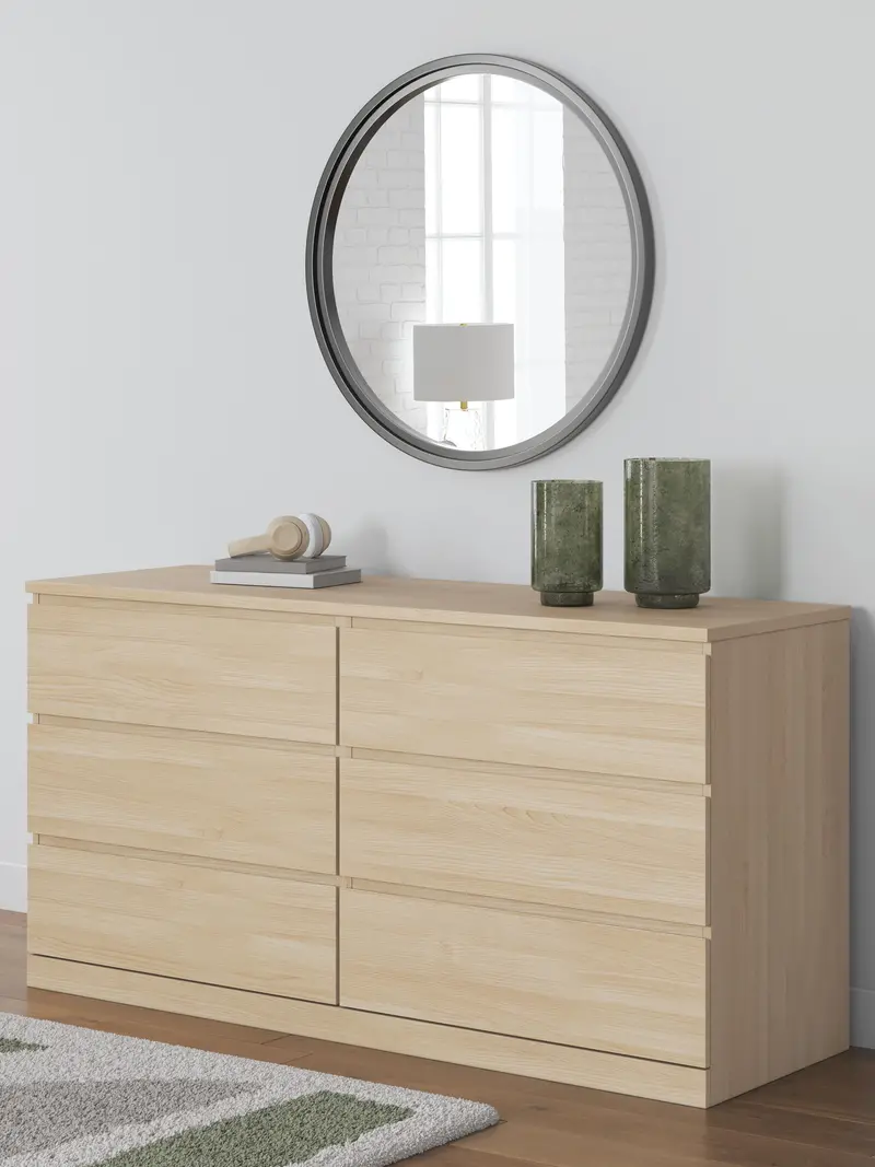 Onita Six-Drawer Wood Dresser With Soft-Close Hardware 1