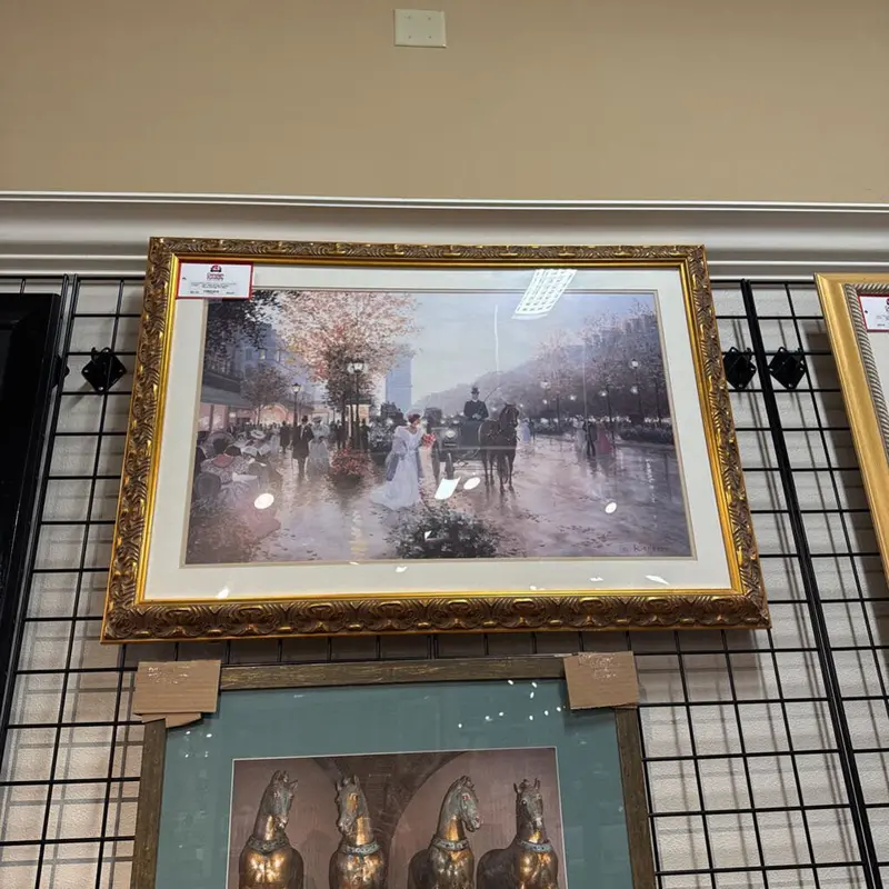Ornate Gold Carriage Scene Wall Art – At Collection 1