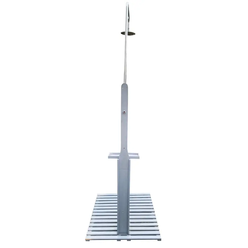 Outdoor Patio Shower System With Poolside Chassis Board And Drainage Base 1