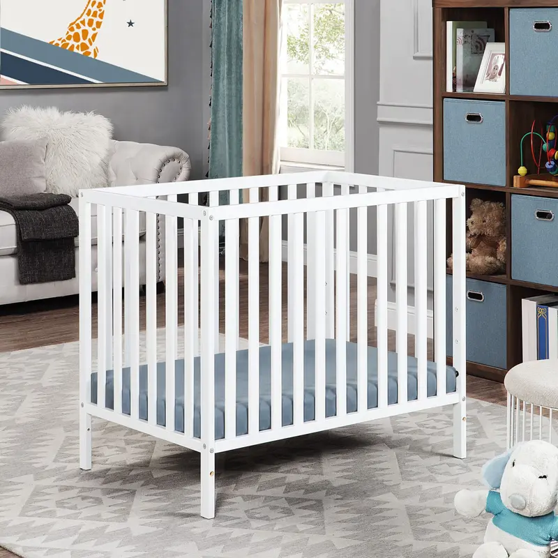Palmer 3-In-1 Convertible Mini Crib With Included Mattress Pad 3