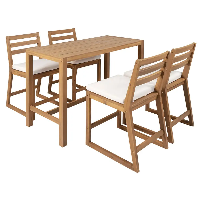 Patio Bar Set Featuring Ergonomically Designed Seating 1