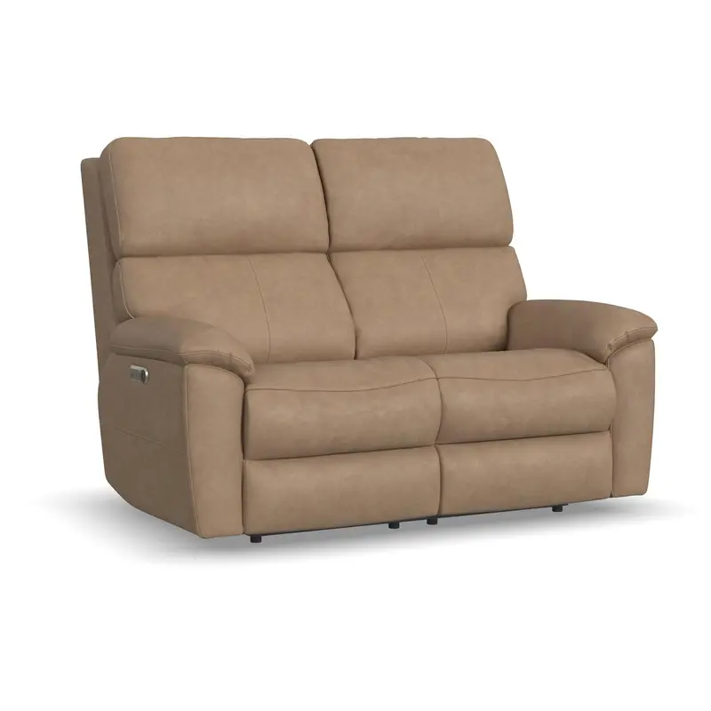 Porter Power Reclining Loveseat – Motorized Headrest And Adjustable Lumbar Support 1