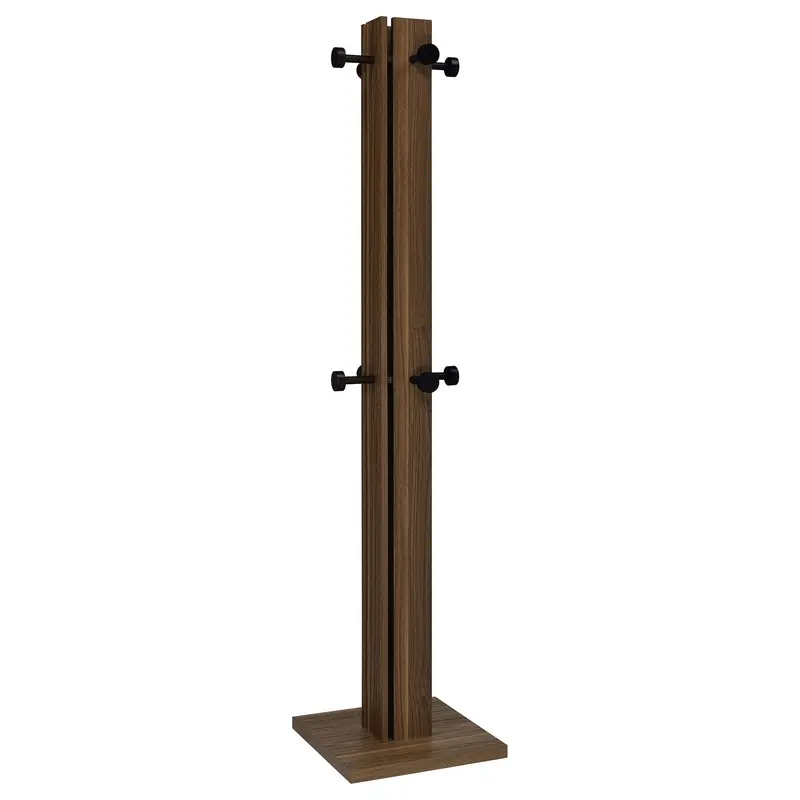 Rawlins Walnut 8-Hook Coat Rack 1