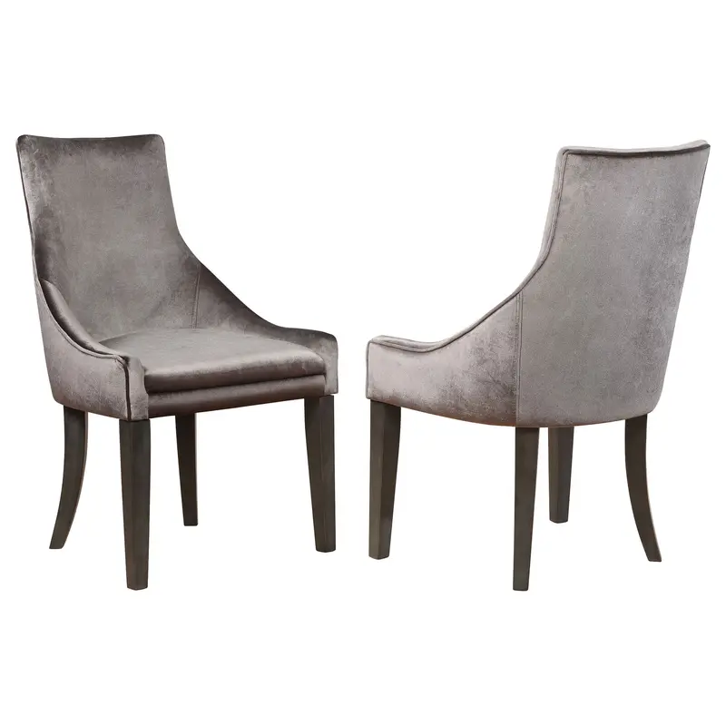 Rexford Gray Upholstered Dining Side Chairs (Set Of 2) 1