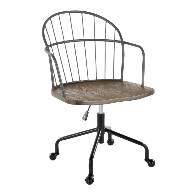 Riley Farmhouse Adjustable Office Chair – Ergonomic Seating 1