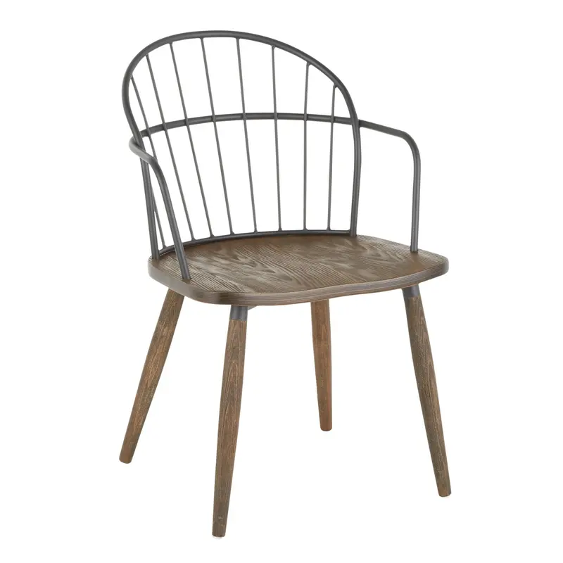 Riley Farmhouse Office Chair – Rustic-Chic Task Seating 2