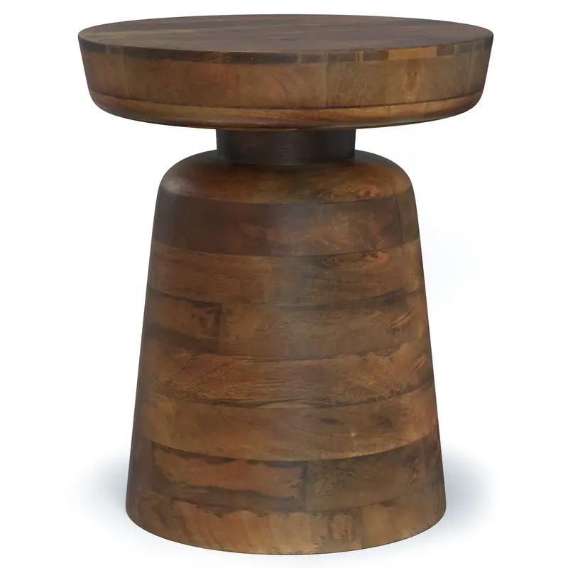 Robbie Sculptural Accent Table – Unique Handcrafted Side Table With Organic Shape 2