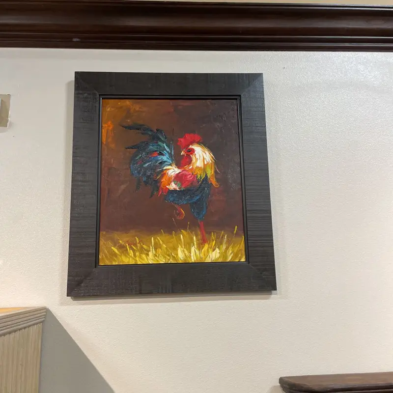 Rooster-Themed Canvas Art – 26" X 30" 1