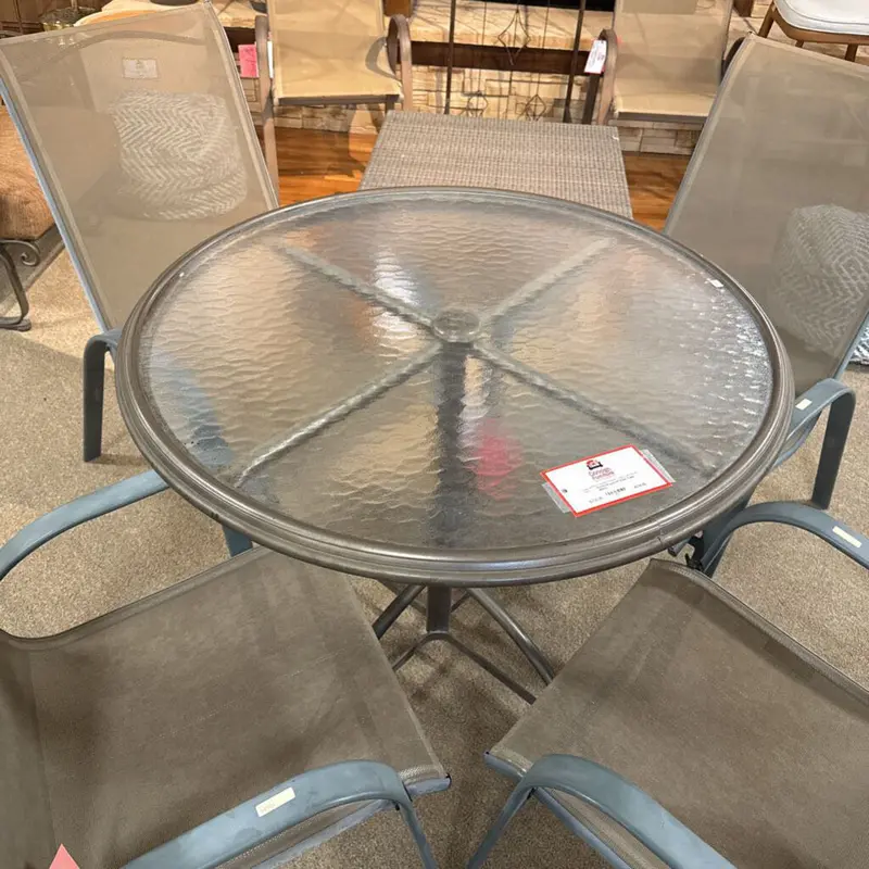 Round All-Weather Patio Table For Outdoor Entertaining 1