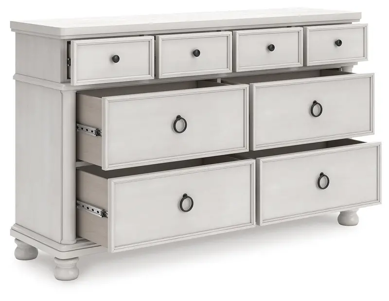 Rowlenstown 6-Drawer Wooden Dresser 1