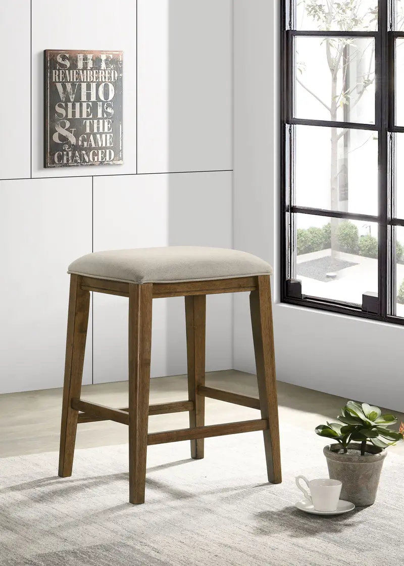 Sasha 17-Inch Counter-Height Stool – Upholstered Seat For Kitchen Or Bar Use 2