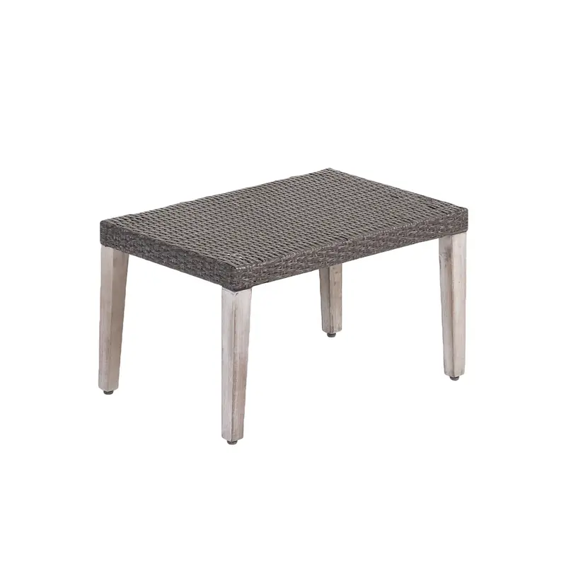Savannah Outdoor Wicker Lounge Set – Includes Matching Ottoman, Gray Finish 1