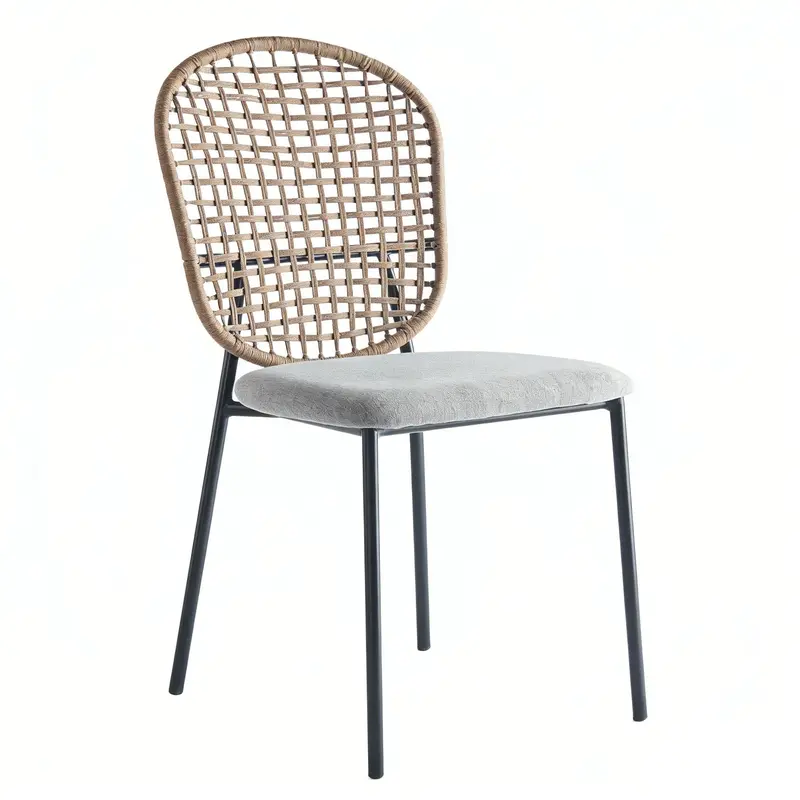 Sennit-Woven Dining Chair – Stylish Seat For Kitchen, Café, Or Living Area 1