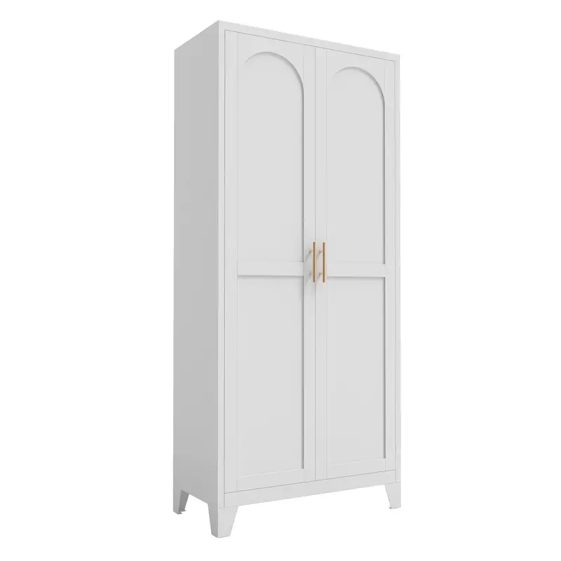 Shapely Doors Storage Cabinet – Industrial-Style Metal Cabinet With Adjustable Interior Shelves 3