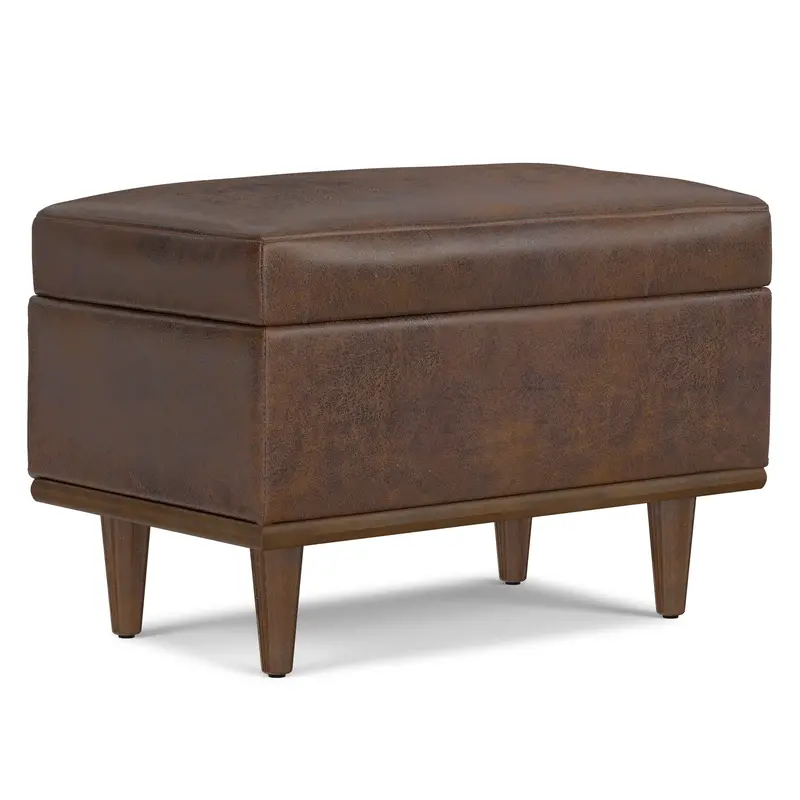 Shiloh Small Storage Ottoman – Hidden Compartment Footstool 1