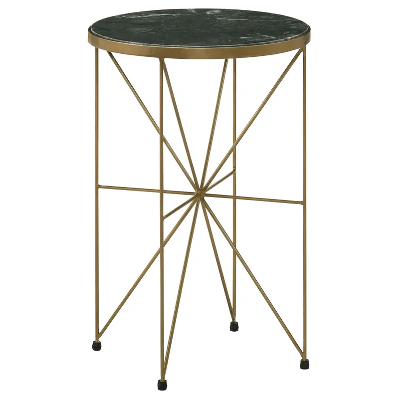 Sidney Green Round Side Table 1