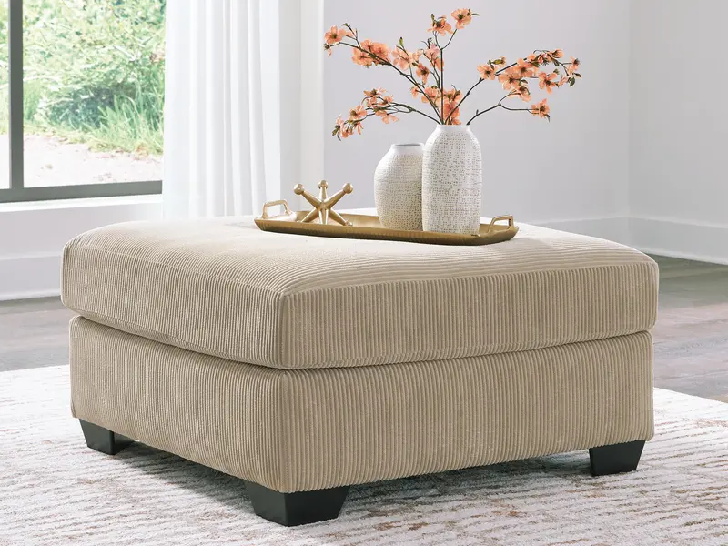 Simplejoy Oversized Fabric Accent Ottoman 1