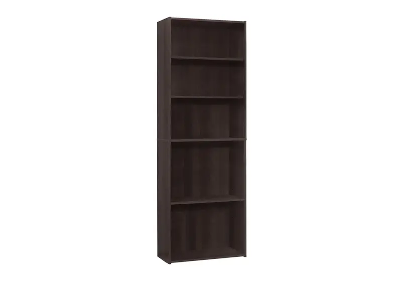 Six-Shelf Transitional Bookcase For Office Or Living Space 4
