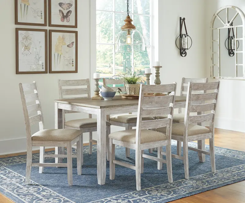 Skempton Extendable Dining Table Set – Seats Seven 1