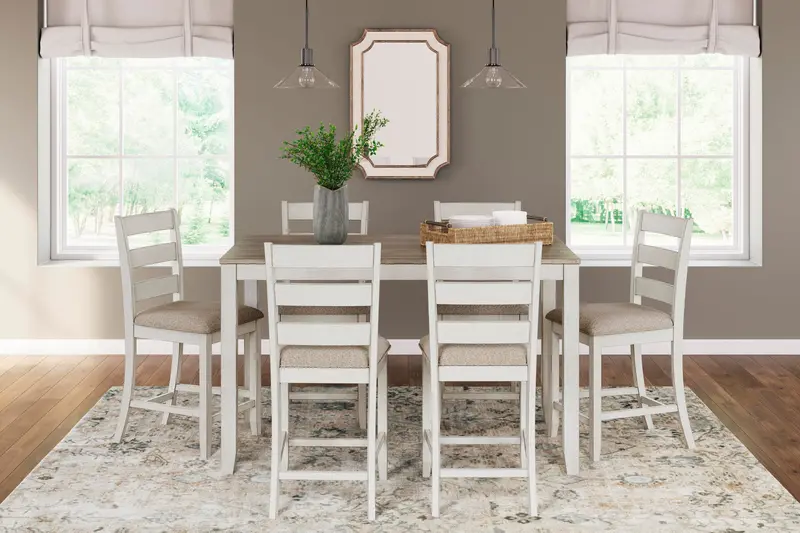 Skempton Rectangular Dining Room Set – Table And Six Chairs (7-Piece) 1