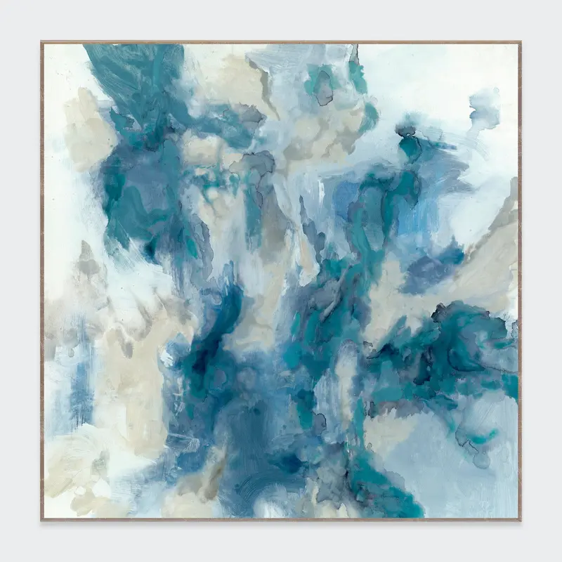 Skye Blue Statement Wall Art – Original-Inspired Painting By Buddy Whitlock 1