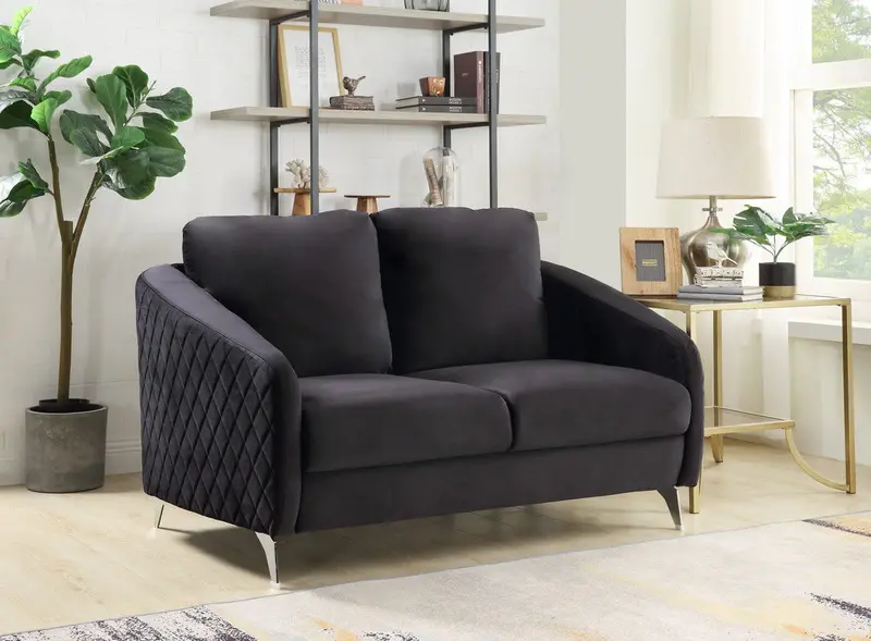 Sofia Contemporary Loveseat Sofa For Small Spaces 1