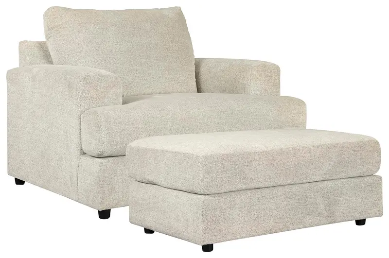 Soletren Accent Chair And Matching Ottoman 1