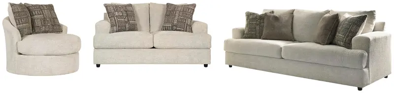 Soletren Living Room Set: Sofa, Loveseat, And Accent Chair 1
