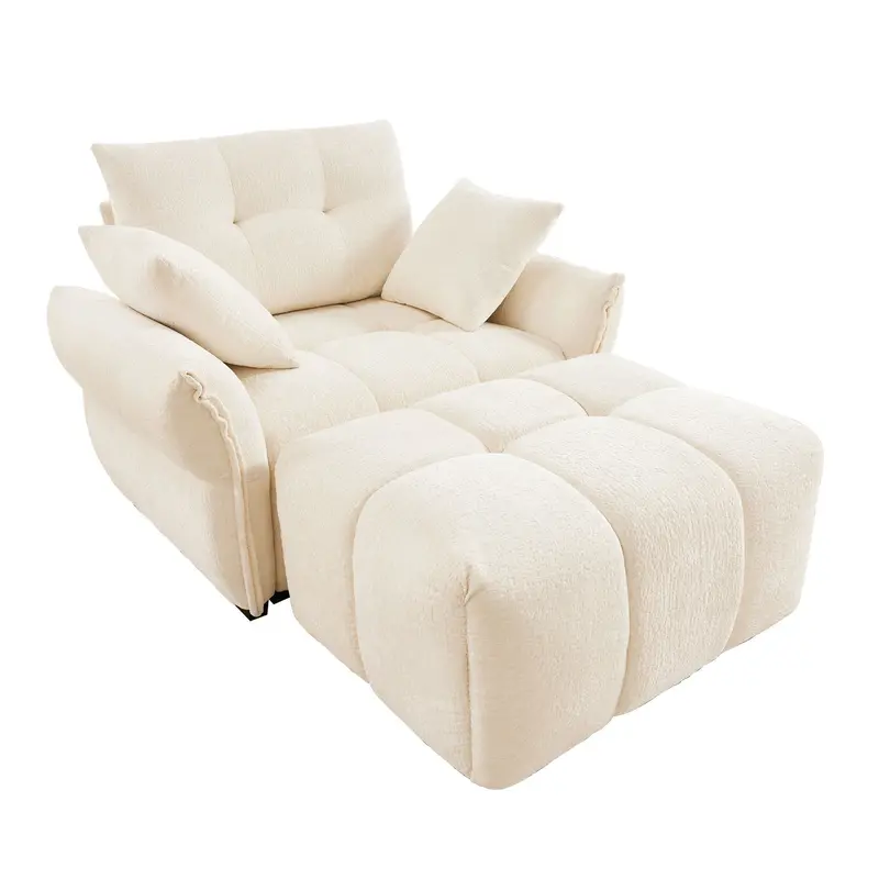 Solo Reclining Sofa With Matching Ottoman – Supportive High-Resilience Seating 4