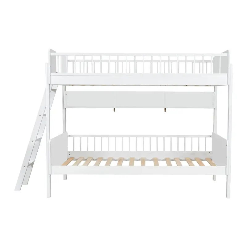 Space-Saving Bunk Bed With Three Adjustable Shelves And Reversible Ladder 1