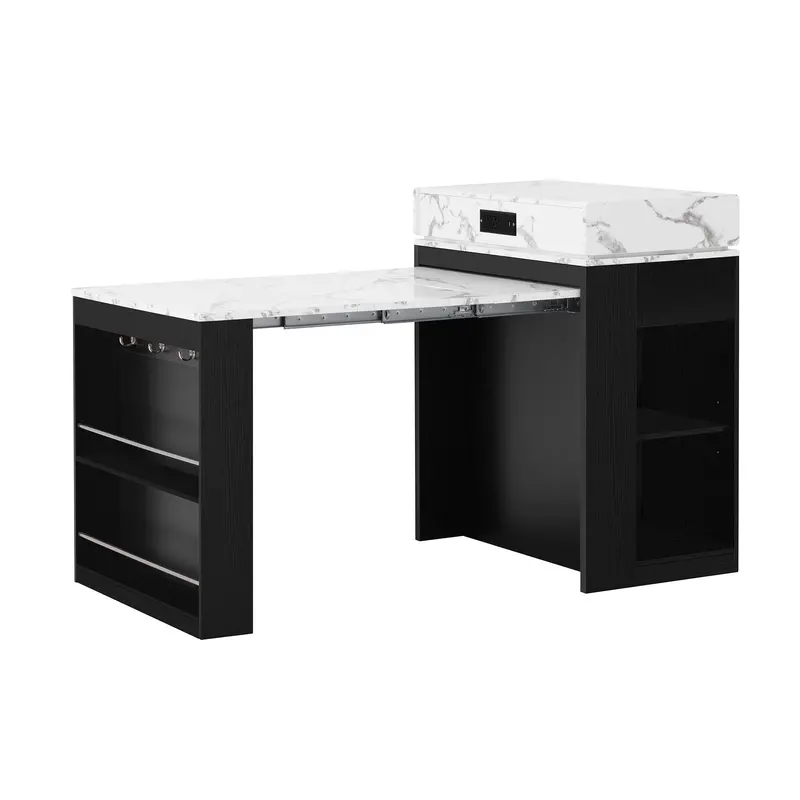 Space-Saving Extendable Dining Table With Folding Leaf Mechanism 2
