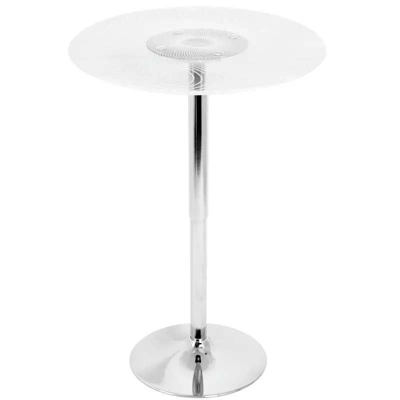 Spyra Led-Illuminated Adjustable Bar Table – Multi-Color Lighting 1