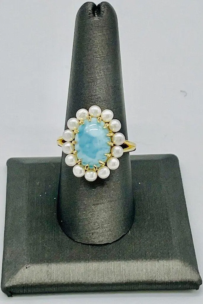 Stainless Steel Or Gold-Plated Laramie Pearl Ring 1
