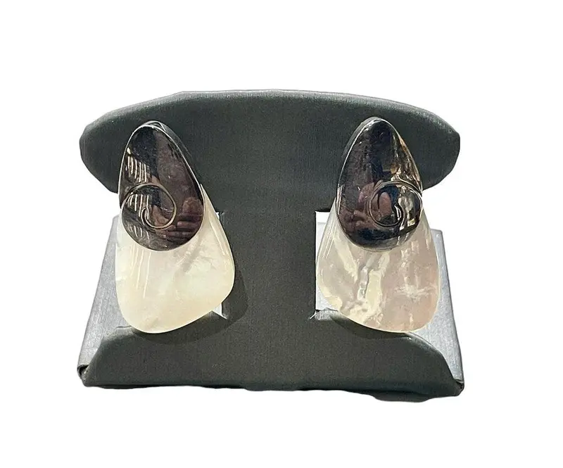 Sterling Silver Sajen Mop Drop Earrings 1