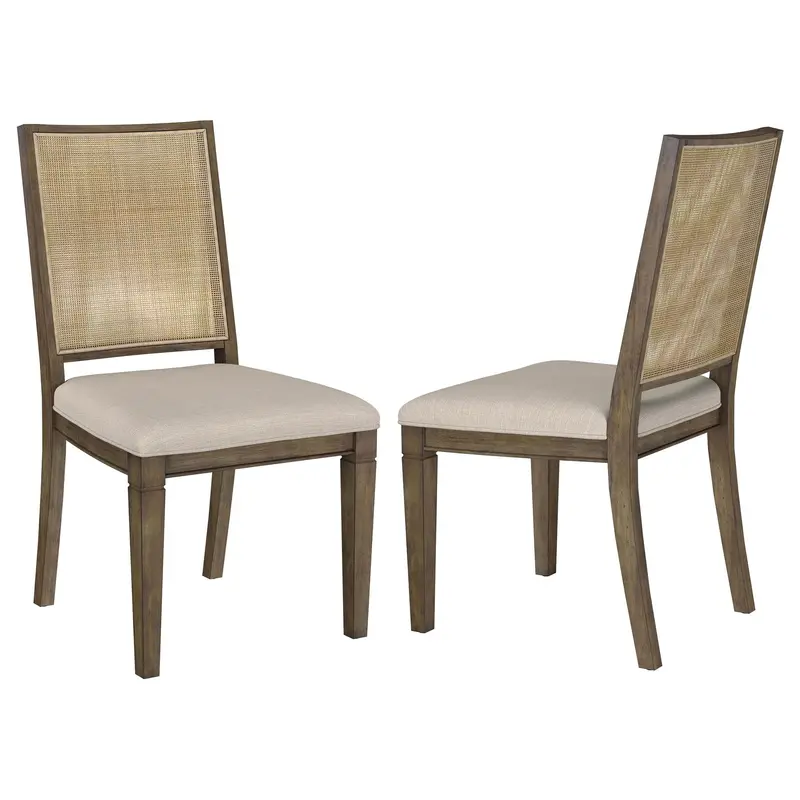 Stewart Light Brown Wooden Dining Side Chairs – Set Of 2 1