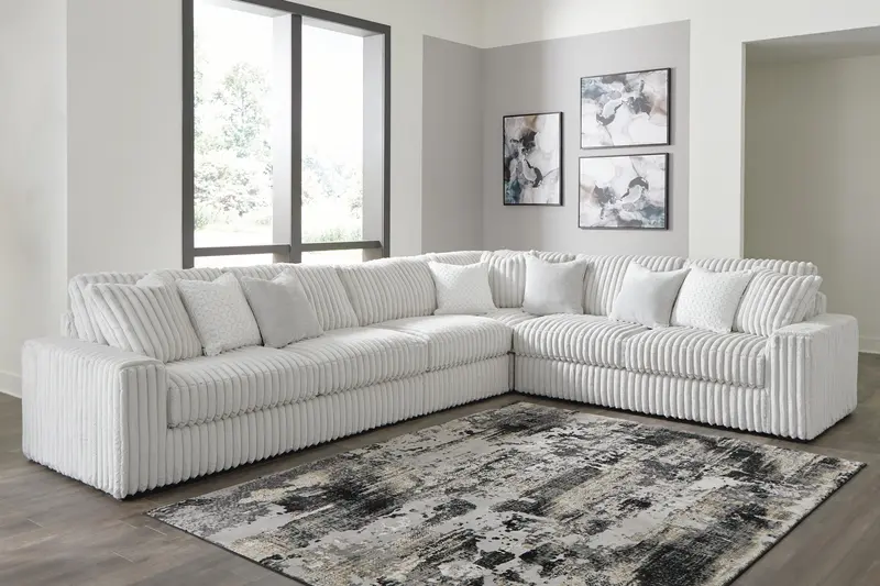 Stupendous Compact 4-Piece Sectional Configuration 1